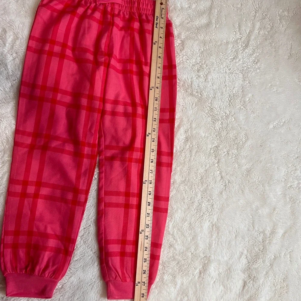 Cat Jack‎ Kids Girls Pink Red Plaid Sleepwear Pajama Pants Size S 6/6X NWT